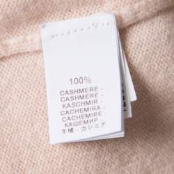 Brunello Cucinelli Blush Pink Cashmere Zip Front Box Sweater XL