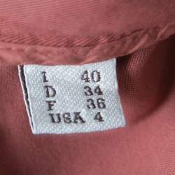 Brunello Cucinelli Brick Red Cotton Slim Fit Pants S