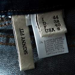 Pre Owned Brunello Cucinelli Indigo Light Wash Denim Skinny Fit Jeans M 