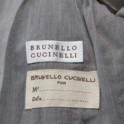 Brunello Cucinelli Black Fur Collar Ribbed Trim Peplum Puffer Jacket S