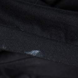 Pre Owned Brunello Cucinelli Black Printed Cotton Crew Neck T-Shirt XS