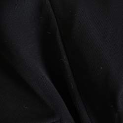 Pre Owned Brunello Cucinelli Black Wool Embellished Hem Detail Tapered Leg Trousers M
