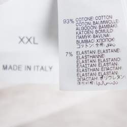 مملوكة مسبقًا Brunello Cucinelli Beige Cotton Neck Trim T-Shirt XXL