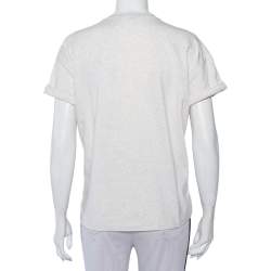 مملوكة مسبقًا Brunello Cucinelli Beige Cotton Neck Trim T-Shirt XXL