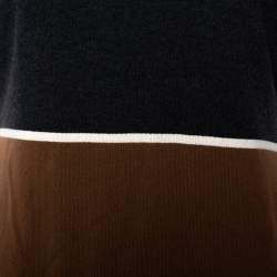 Brunello Cucinelli Color Block Cashmere Turtleneck Poncho (One Size)
