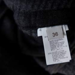 Brunello Cucinelli Dark Grey Wool & Silk Trim Detailed Joggers XS