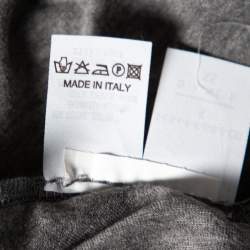 Pre Owned Brunello Cucinelli Grey Cotton Tank Top S