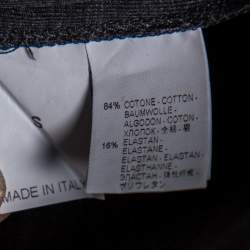 Brunello Cucinelli Dark Grey Knit Pleated Detailed Strapless Jumpsuit S