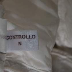 Pre Owned Brunello Cucinelli White Cotton Cinched Waist Tie Detail Shorts S