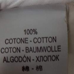 Pre Owned Brunello Cucinelli White Cotton Cinched Waist Tie Detail Shorts S