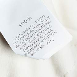 Pre Owned Brunello Cucinelli Off White Cotton Knit Joggers M