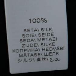 Pre Owned Brunello Cucinelli Charcoal Grey Silk Bead Embellished Neck Detail Sleeveless Maxi Dress S