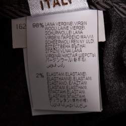 Brunello Cucinelli Charcoal Grey Wool Drawstring Detail Pants M