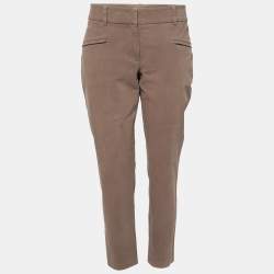 Brunello Cucinelli Brown Cotton Trouser L