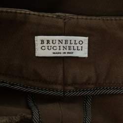 Brunello Cucinelli Brown Cotton Trouser L