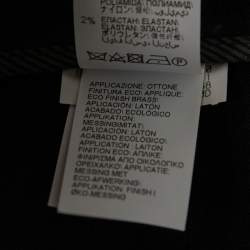 Pre Owned Brunello Cucinelli Charcoal Grey Wool Tapered-Leg Trousers S