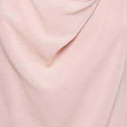 Pre Owned Brunello Cucinelli Light Pink Silk Chiffon Chain Detail Tank Top M