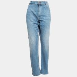 Brunello Cucinelli Blue Denim Straight Leg Mid Ride Jeans XL Waist 38"