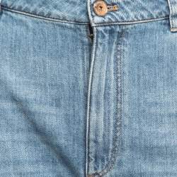 Brunello Cucinelli Blue Denim Straight Leg Mid Ride Jeans XL Waist 38"