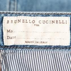 Brunello Cucinelli Blue Denim Straight Leg Mid Ride Jeans XL Waist 38"