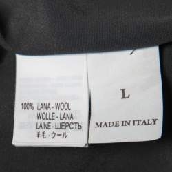 Pre Owned Brunello Cucinelli Grey Mélange Knit T-Shirt Dress L