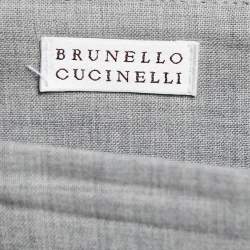 Brunello Cucinelli Grey Wool Skirt L