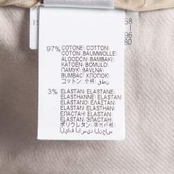 Pre Owned Brunello Cucinelli Off White Cotton Trousers S