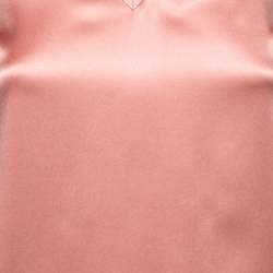 Brunello Cucinelli Pink Silk V-Neck Tank Top XXS
