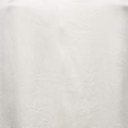 Pre Owned Brunello Cucinelli Cream Satin Silk V-Neck Sleeveless Blouse L