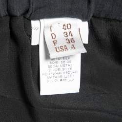 Brunello Cucinelli Grey Silk Midi Skirt S