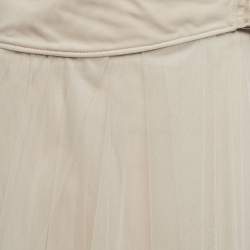 Pre Owned Brunello Cucinelli Pale Pink Tulle Midi Skirt S