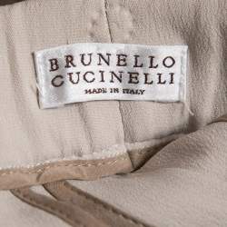 Brunello Cucinelli Light Grey Suspender Trousers M