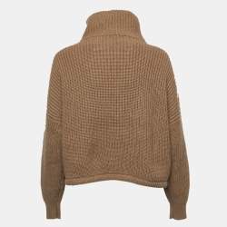 Brunello Cucinelli Brown Cashmere Zip-Up Jacket XL