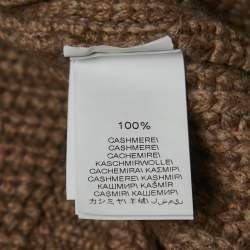 Brunello Cucinelli Brown Cashmere Zip-Up Jacket XL