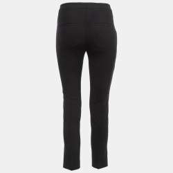 Brunello Cucinelli Black Wool Blend Cropped Trousers XS
