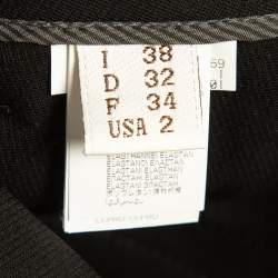 Brunello Cucinelli Black Wool Cropped Trousers S