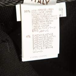 Brunello Cucinelli Black Wool Cropped Trousers S