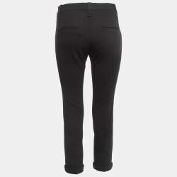Brunello Cucinelli Black Wool Cropped Trousers S