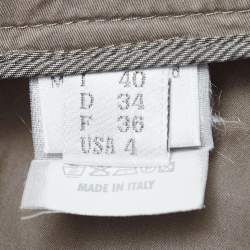 Pre Owned Brunello Cucinelli Beige Cotton Trousers S