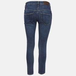 Brunello Cucinelli  Navy Blue Denim Skinny Jeans S Waist 28"