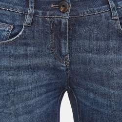 Brunello Cucinelli  Navy Blue Denim Skinny Jeans S Waist 28"