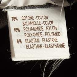 Pre Owned Brunello Cucinelli Grey Knit Flared Blazer XS