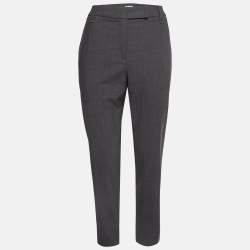 Brunello Cucinelli Grey Wool Blend Capri Pants L