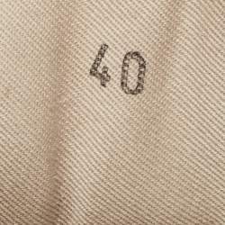 Pre Owned Brunello Cucinelli Grey Suede Lace Up Sneakers Size 40