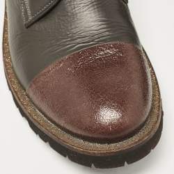 Brunello Cucinelli Two Tone Leather Lace Up Oxfords Size 37