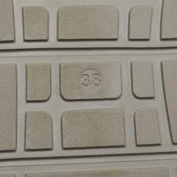 Pre Owned Brunello Cucinelli Blue/White Knit Fabric Low Top Sneakers Size 38