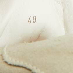 Pre Owned Brunello Cucinelli Grey Suede Low Top Sneakers Size 40