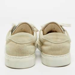 Pre Owned Brunello Cucinelli Grey Suede Low Top Sneakers Size 40