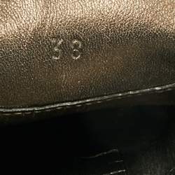 Pre Owned Brunello Cucinelli Brown Suede Monoli Penny Loafers Size 38