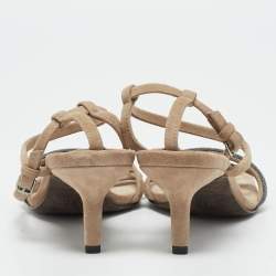 مملوكة مسبقًا صندل سيور كاحل بروينلو كوتشينيللي شامواه بيج مقاس 38